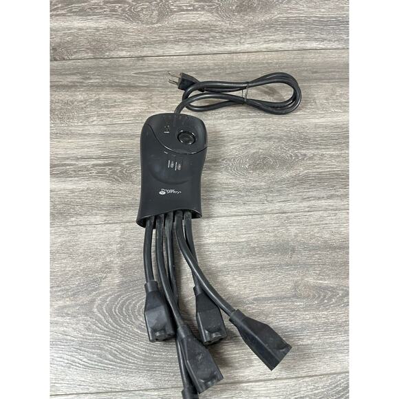 Power Sentry 5 Outlet Power Outlet Multiplier Squid Black Cord 100571 - Picture 1 of 5